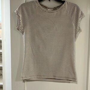 Pink tartan striped t shirt